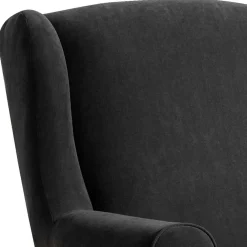 Wohnen Wohnzimmer Ohrensessel in Schwarz - Lirionica