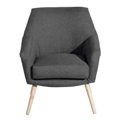 Wohnen Wohnzimmer Polstersessel in Dunkelgrau - Rubin