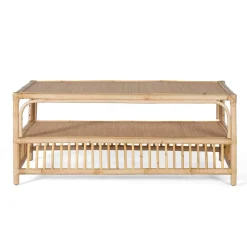 Wohnen Rattanmöbel*Wohnzimmer Rattantisch in Natur - Robin