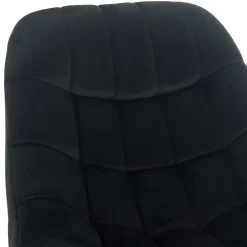 Wohnen Retro Möbel|Sessel*Wohnzimmer Samtstuhl in Schwarz - Nocina