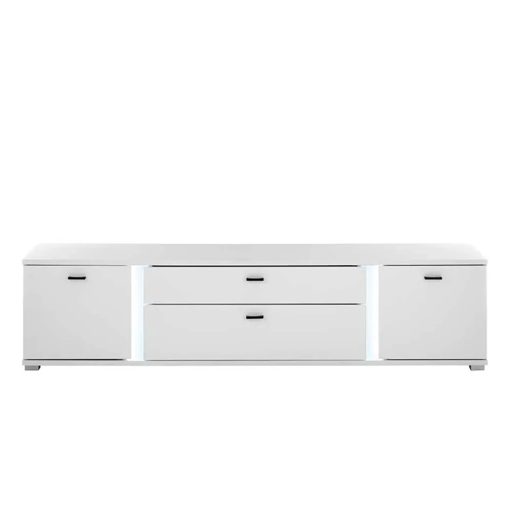 Wohnen Wohnzimmerschränke*Wohnzimmer Schrank & Regal Set in Weiß - Tirol (vierteilig)