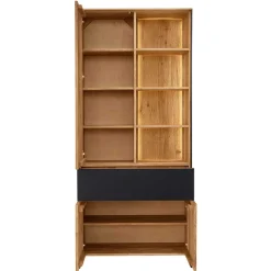 Wohnen Vitrinen|Wohnzimmer-Vitrinen*Wohnzimmer Schrank mit Beleuchtung LED - Viligrana