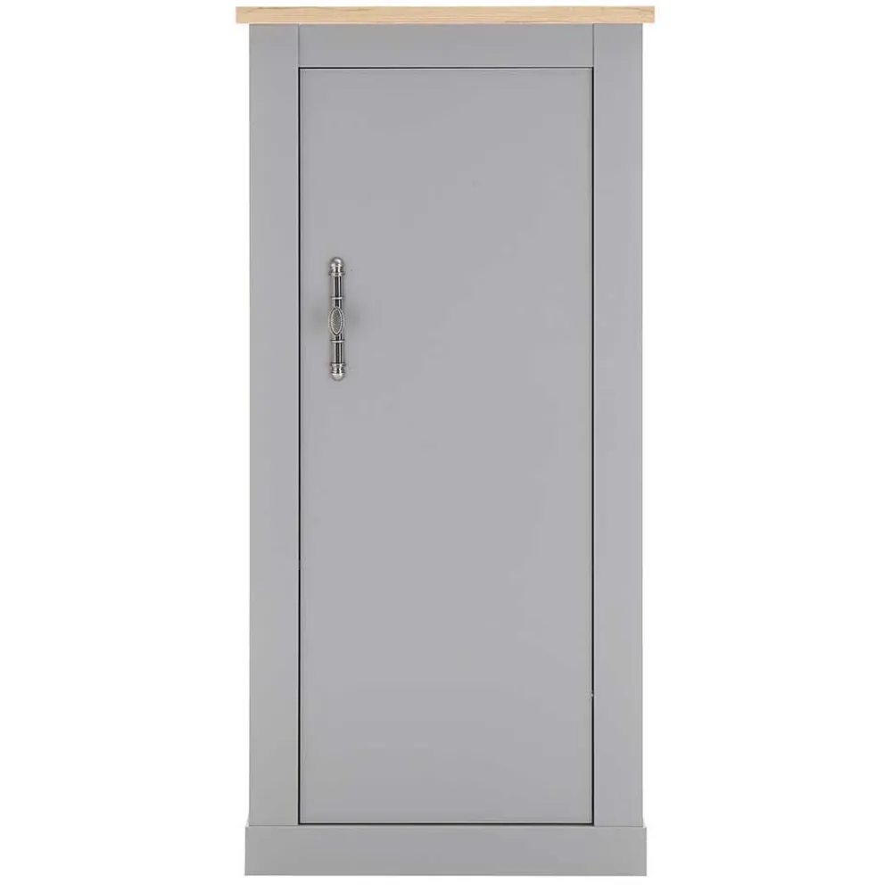 Wohnen Graue Möbel|Wohnzimmerschränke*Wohnzimmer Schränke & Regal in Lichtgrau - Buleta (vierteilig)