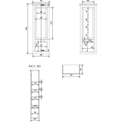 Wohnen Graue Möbel|Wohnzimmerschränke*Wohnzimmer Schränke & Regal in Lichtgrau - Buleta (vierteilig)