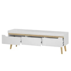 Wohnen Skandinavische Möbel|Wohnzimmerschränke*Wohnzimmer Schränke und Wandboard Set - Ginko (vierteilig)