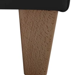 Wohnen Wohnzimmer Sessel aus Kunstleder in Schwarz - Zykla