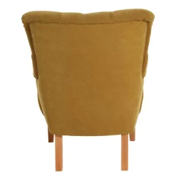 Wohnen Wohnzimmer Sessel in Gelb Veloursbezug - Rosario