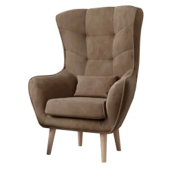 Wohnen Wohnzimmer Sessel in Hellbraun Samtbezug - Cooking