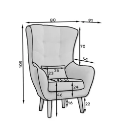 Wohnen Wohnzimmer Sessel in Hellbraun Samtbezug - Cooking
