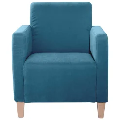 Wohnen Sessel & Hocker|Sessel*Wohnzimmer Sessel in Petrol Veloursbezug - Miragda