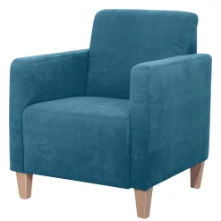 Wohnen Sessel & Hocker|Sessel*Wohnzimmer Sessel in Petrol Veloursbezug - Miragda