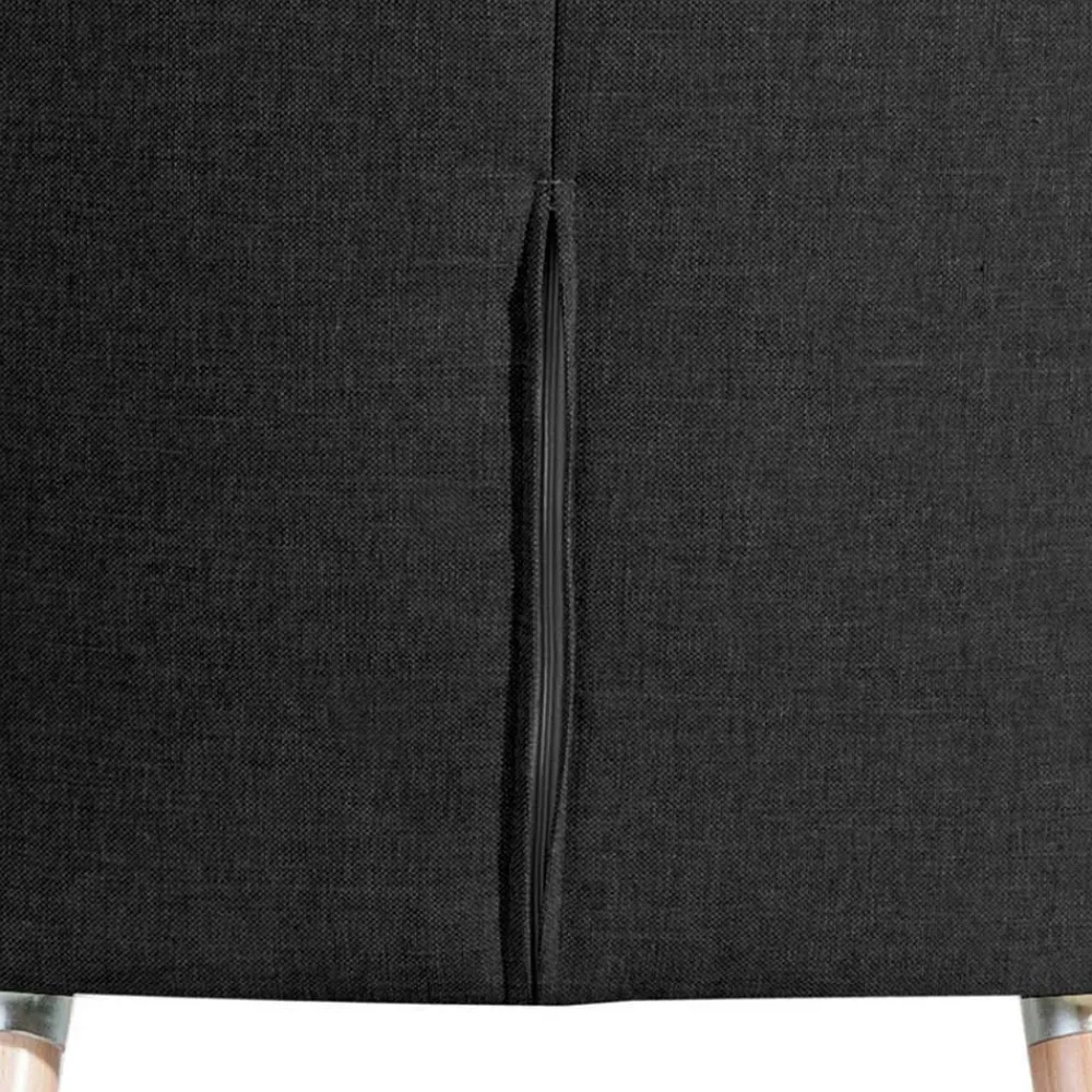 Wohnen Schwarze Möbel|Retro Möbel*Wohnzimmer Sessel in Schwarz Stoffbezug - Adaliz