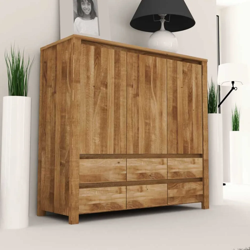 Wohnen Sideboards|Kommoden*Wohnzimmer Sideboard Nadalia aus Wildeiche Massivholz