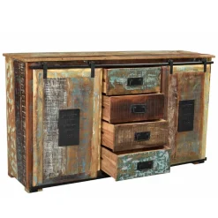 Wohnen Wohnzimmer Sideboard Vayamos in Braun Bunt