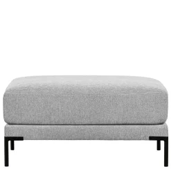 Wohnen Wohnzimmer Stoffhocker in Hellgrau - Horedion