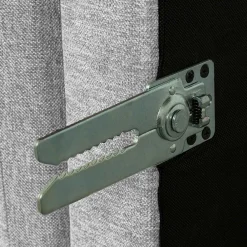 Wohnen Wohnzimmer Stoffhocker in Hellgrau - Horedion