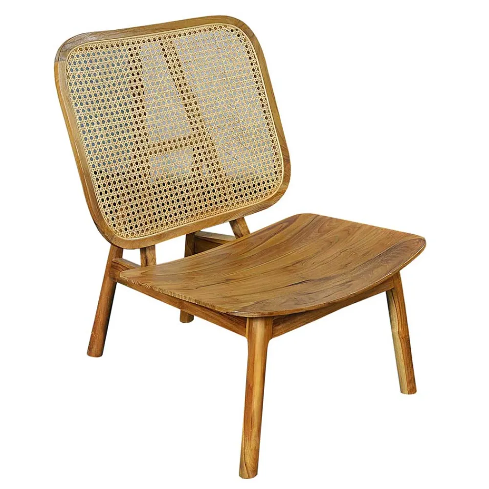 Wohnen Wohnzimmer Stuhl aus Teak Massivholz - Vivienno