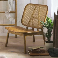 Wohnen Wohnzimmer Stuhl aus Teak Massivholz - Vivienno