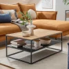 Wohnen Wohnzimmer Tisch aus Eiche massiv & Metall - Sisam