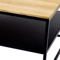 Wohnen Wohnzimmer Tisch aus Eiche massiv & Metall - Sisam