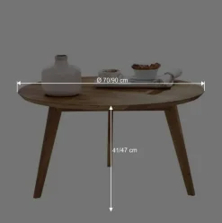 Wohnen Wohnzimmer Tisch rund - Baluna