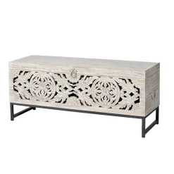 Wohnen Wohnzimmer Truhentisch im Vintage Look - Fudorus