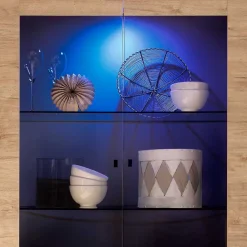 Wohnen Vitrinen|Wohnzimmer-Vitrinen*Wohnzimmer Vitrine im Eiche Dekor - Rodonda