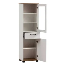 Wohnen Vitrinen|Wohnzimmer-Vitrinen*Wohnzimmer Vitrinenschrank in Weiß - Cabinda