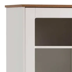 Wohnen Vitrinen|Wohnzimmer-Vitrinen*Wohnzimmer Vitrinenschrank in Weiß - Cabinda