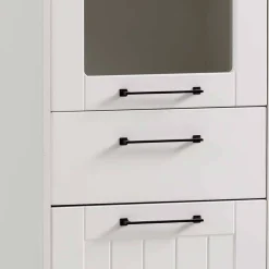 Wohnen Vitrinen|Wohnzimmer-Vitrinen*Wohnzimmer Vitrinenschrank in Weiß - Cabinda