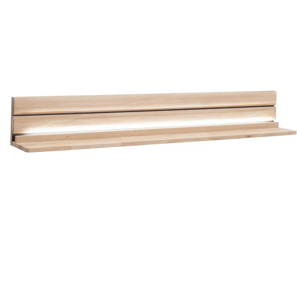 Wohnen Esszimmerregale|Wohnzimmer-Regale*Wohnzimmer Wandboard aus hellem Massivholz - Azzurian