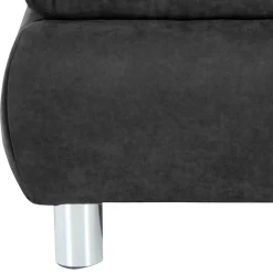 Wohnen Sessel & Hocker|Barhocker*Wohnzimmerhocker in Anthrazit mit Chrom - Venezia