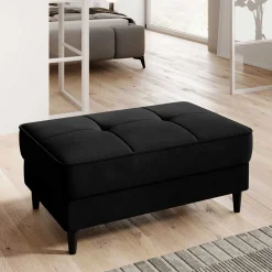 Wohnen Barhocker|Sessel & Hocker*Wohnzimmerhocker mit Truhe in Schwarz - Oktay