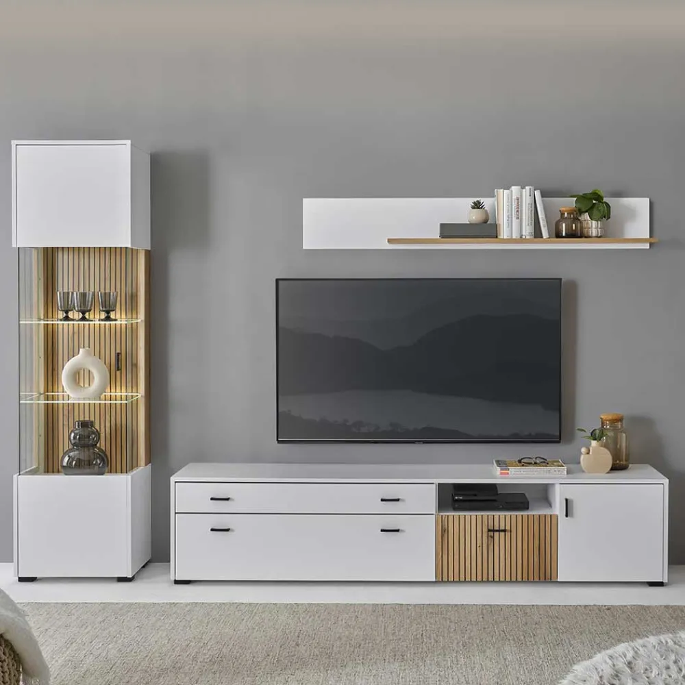 Wohnen Wohnzimmermöbel Kombi zweifarbig - Nenaloro (dreiteilig)