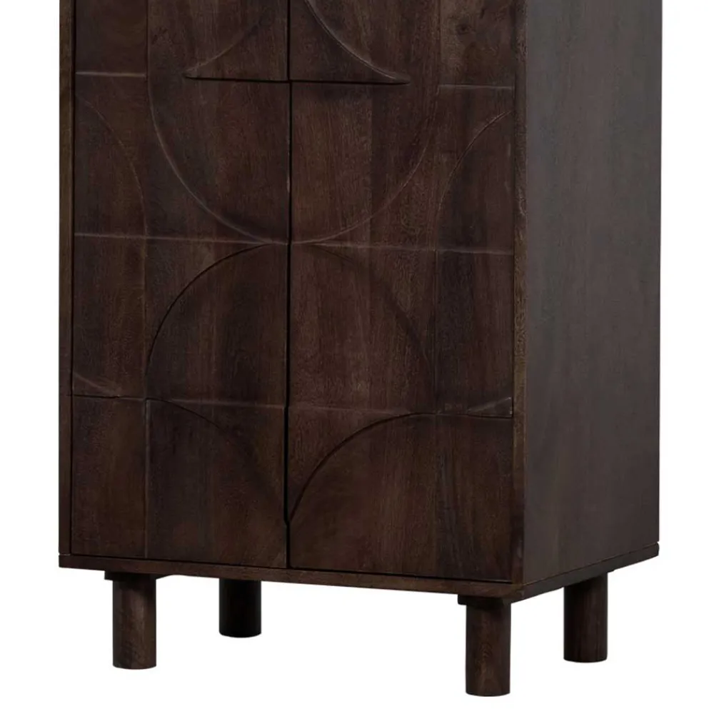 Wohnen Vitrinen|Wohnzimmer-Vitrinen*Wohnzimmerschrank in Walnussfarben - Luisa