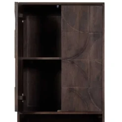 Wohnen Vitrinen|Wohnzimmer-Vitrinen*Wohnzimmerschrank in Walnussfarben - Luisa