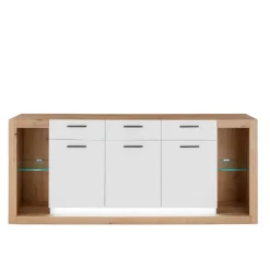 Wohnen Weiße Möbel|Wohnwände*Wohnzimmerschränke und Wandboard Set - Adejano (dreiteilig)