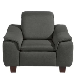 Wohnen Wohnzimmersessel in Anthrazit und Nussbaum - Classimo