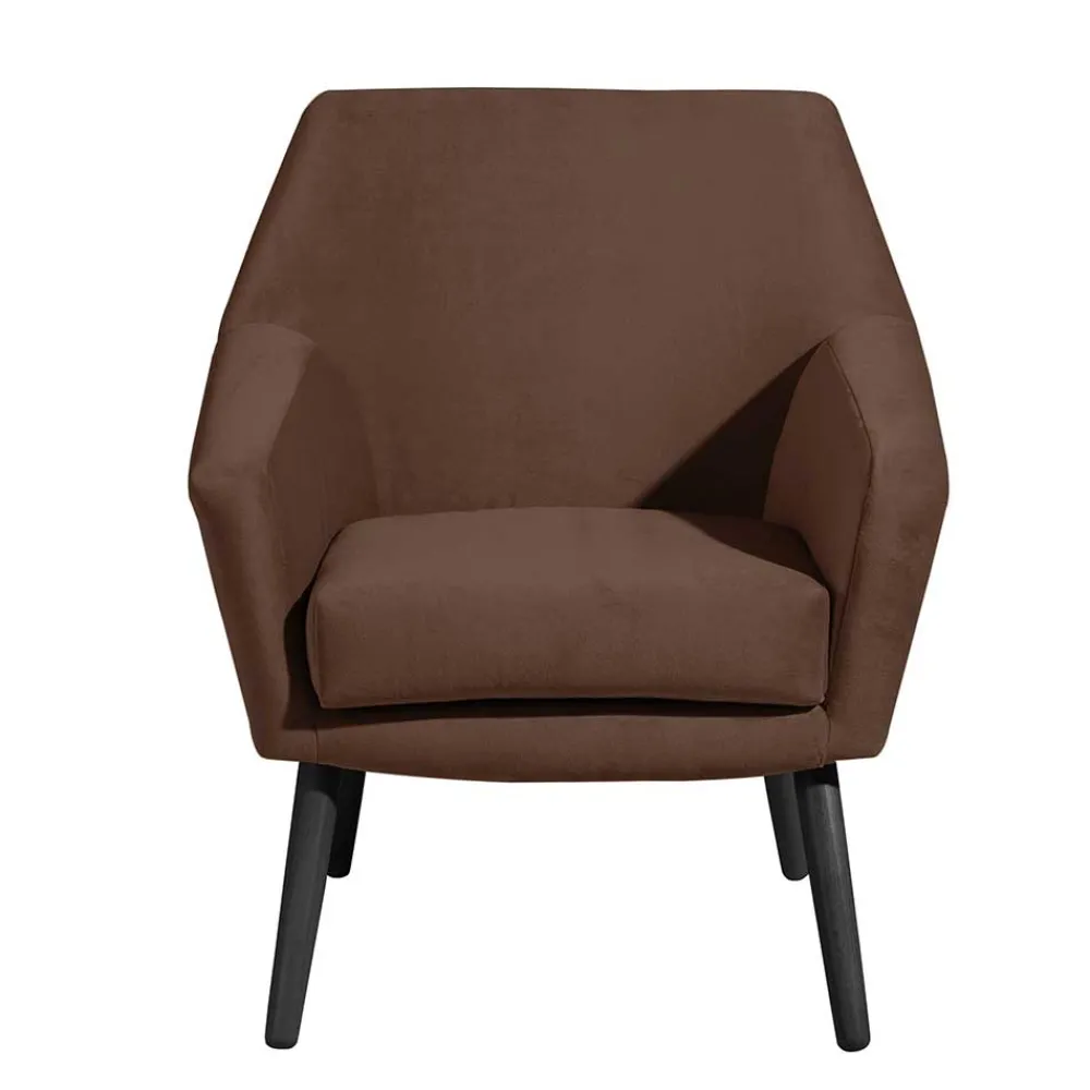 Wohnen Wohnzimmersessel in Braun und Schwarz - Ian