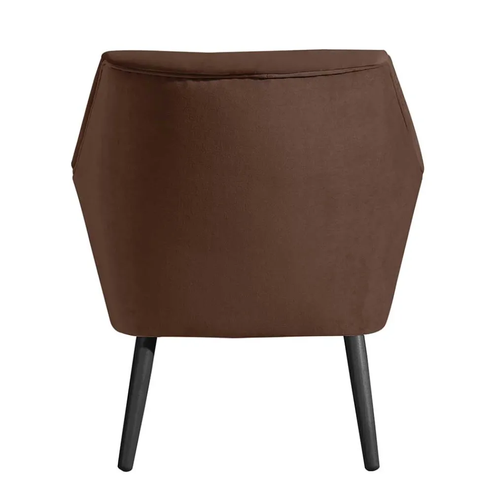 Wohnen Wohnzimmersessel in Braun und Schwarz - Ian