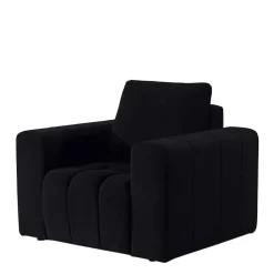 Wohnen Wohnzimmersessel in Schwarz Samt - Graland