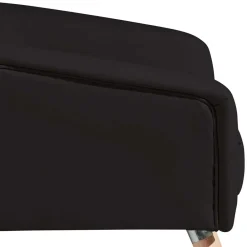 Wohnen Retro Möbel|Sessel & Hocker*Wohnzimmersessel in Schwarz Kunstleder - Ciabeta