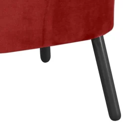 Wohnen Wohnzimmersessel in Ziegelrot und Schwarz - Tessini