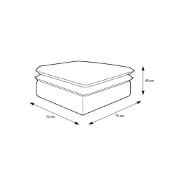 Wohnen Wohnzimmersessel und Hocker Set - Ruffos (zweiteilig)