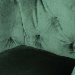 Wohnen Küchenstühle|Esszimmerstühle*Wohnzimmerstuhl mit Armlehnen in Grün Samt - Relindo