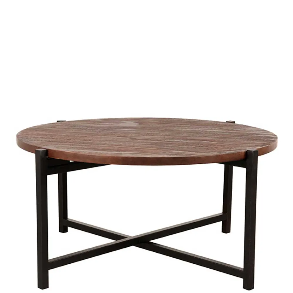 Wohnen Wohnzimmertisch aus Mangoholz in Dunkelbraun - Valuta