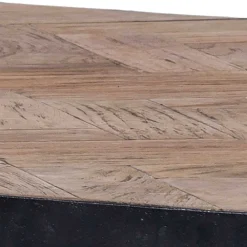 Wohnen Wohnzimmertisch aus Teak mit Antik Finish - Roady