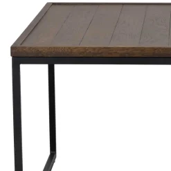 Wohnen Wohnzimmertisch in Eiche Dunkel & Schwarz - Stamforts