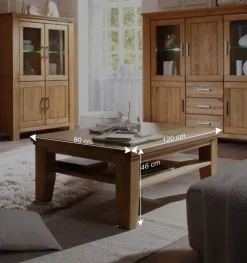 Wohnen Wohnzimmertisch Ladressa aus Wildeiche geölt