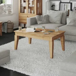 Wohnen Wohnzimmertisch Masdamos aus Wildeiche Massivholz